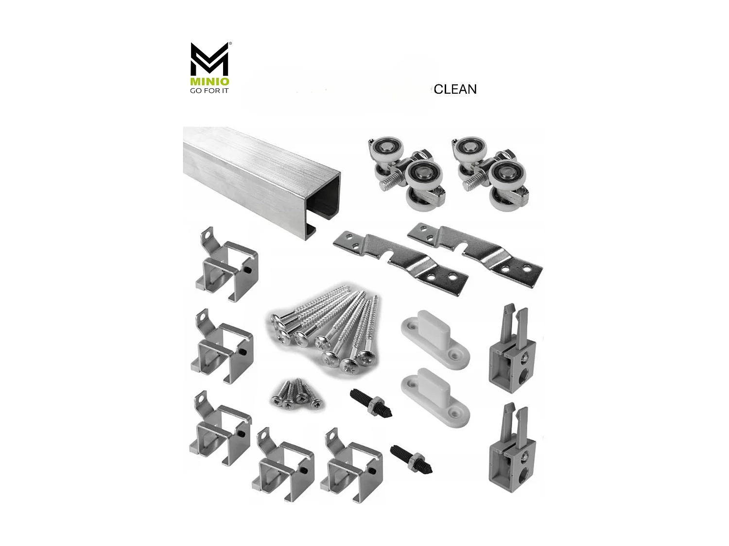 MINIO go for it, porte coulissante CLEAN A 76 cm portes de chambre | Blanc