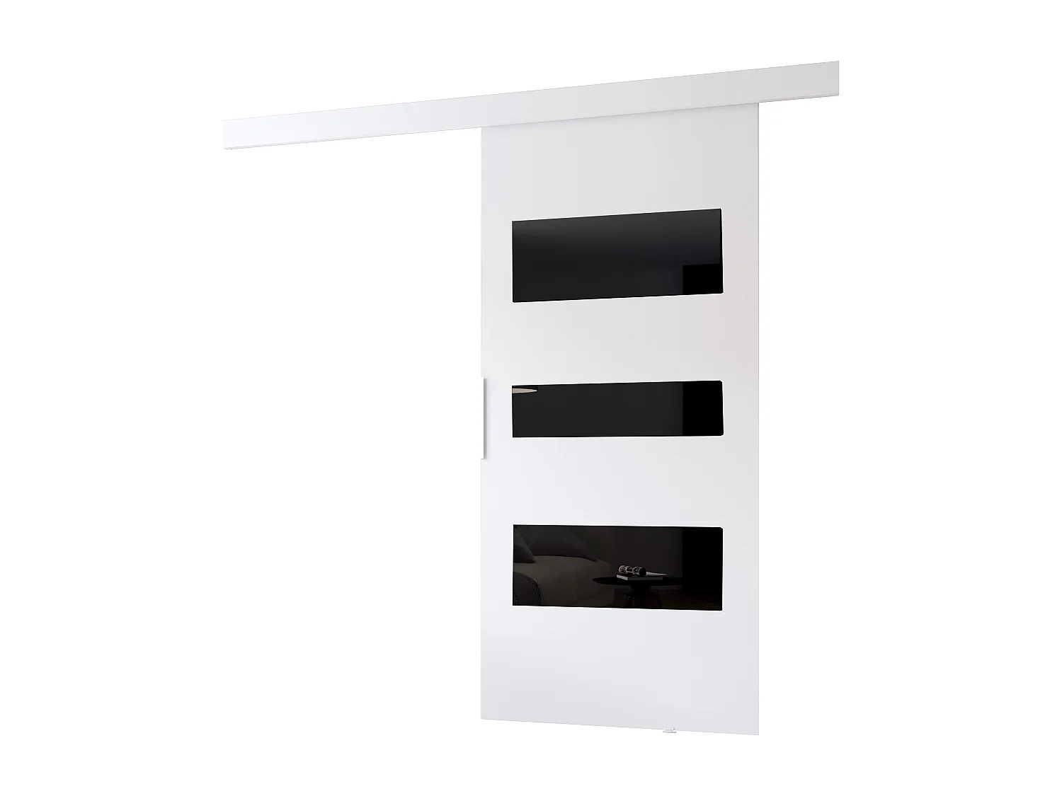 MINIO go for it, porte coulissante CLEAN C 96 cm portes de chambre | Blanc