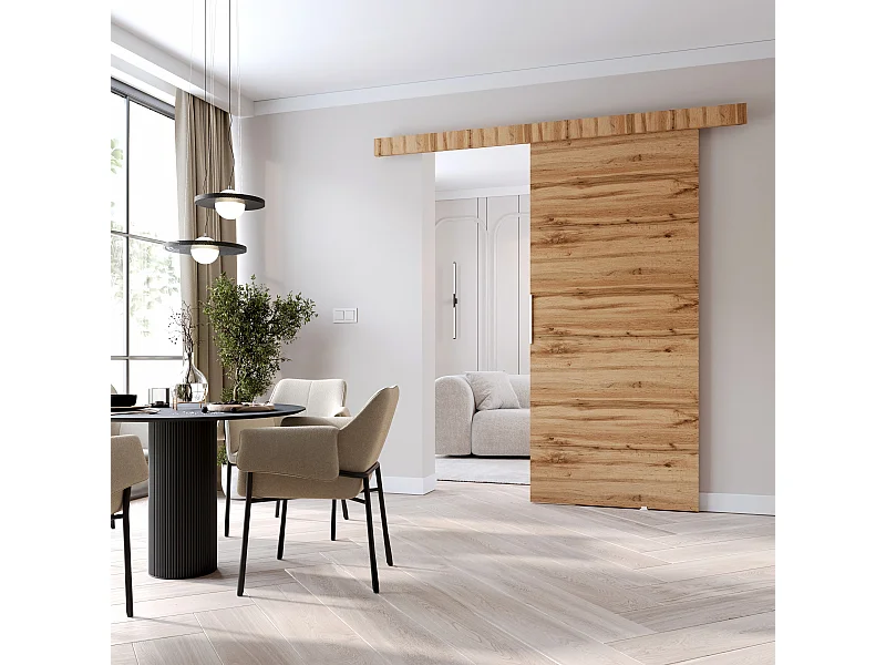 MINIO go for it, porte coulissante CLEAN A 86 cm portes de chambre | Chêne Wotan