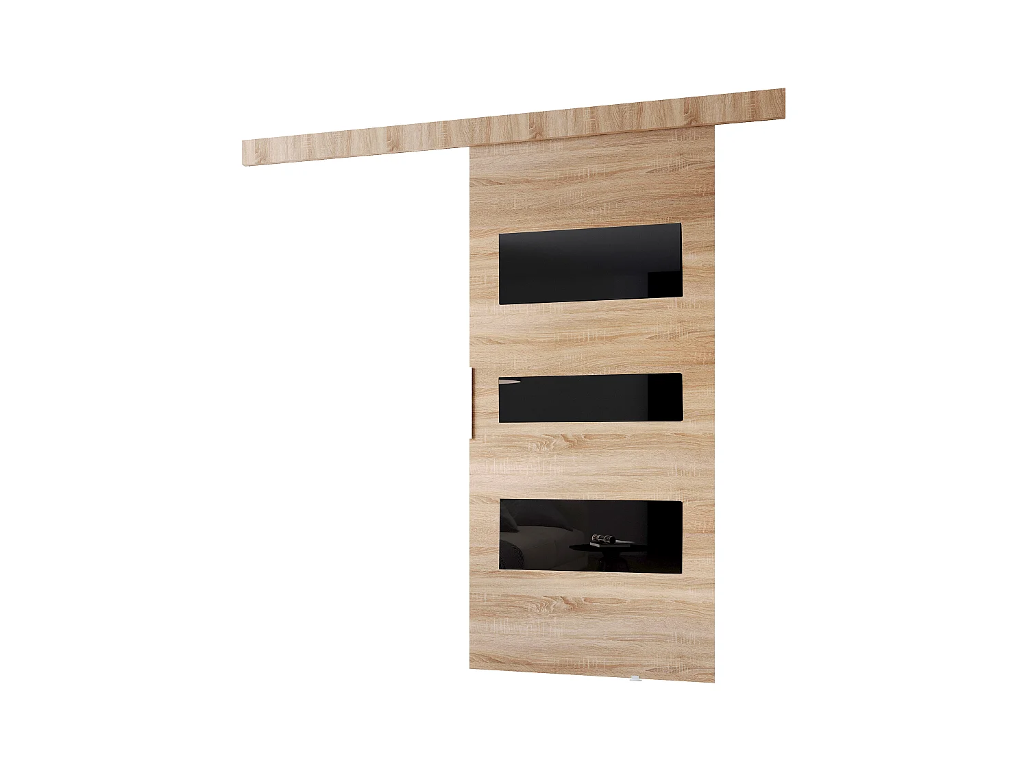 MINIO go for it, porte coulissante CLEAN C 86 cm portes de chambre | Chêne Sonoma