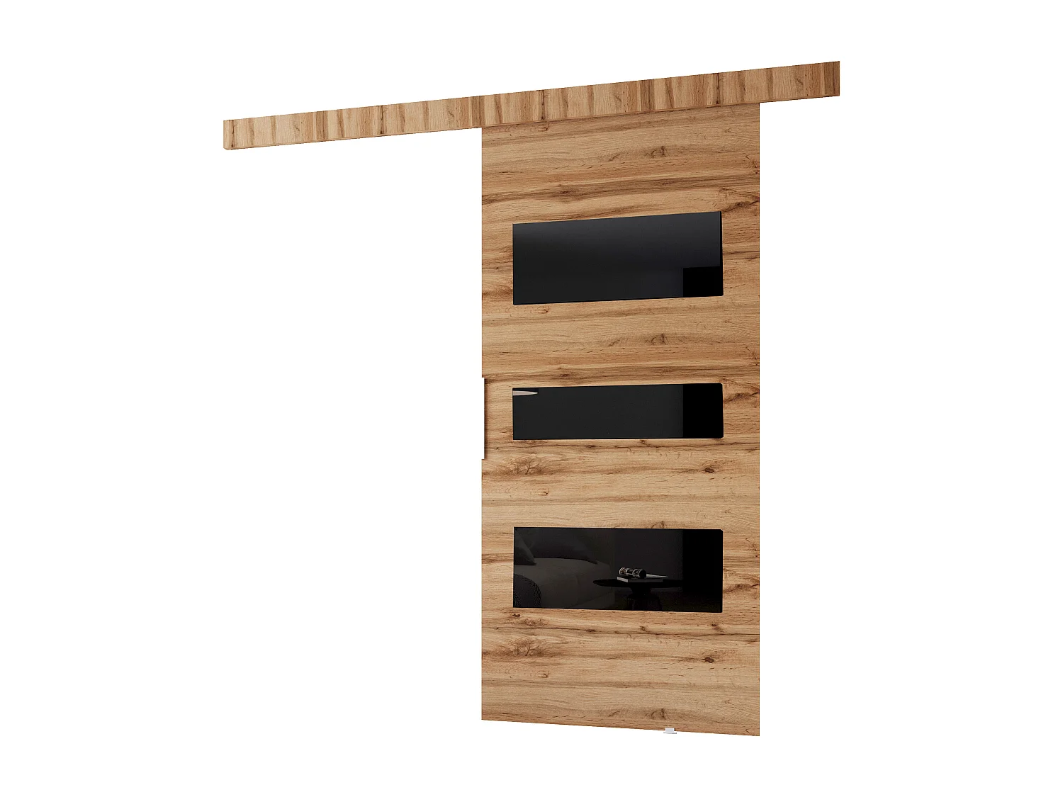 MINIO go for it, porte coulissante CLEAN C 96 cm portes de chambre | Chêne Wotan