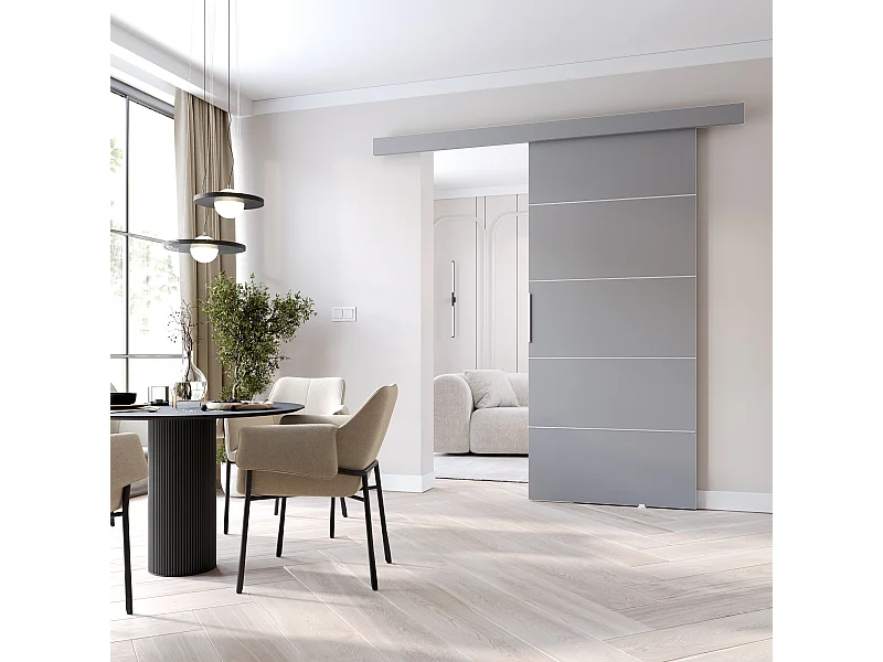 MINIO go for it porte coulissante CLEAN B 106 cm Portes de chambre | Gris