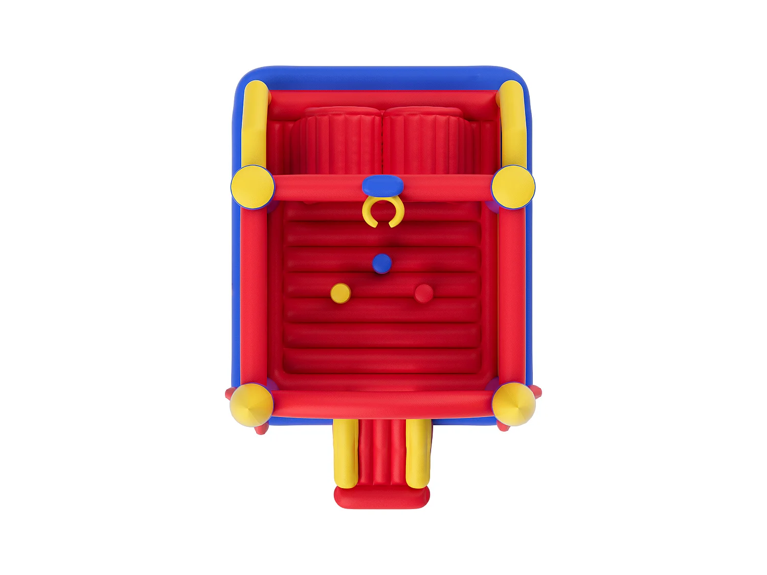 Château Gonflable, SucceBuy Maison Gonflable - Loisirs en Plein Air, 406x239x244 cm, avec Souffleur, Toboggan, pour les 3 à 8 Ans