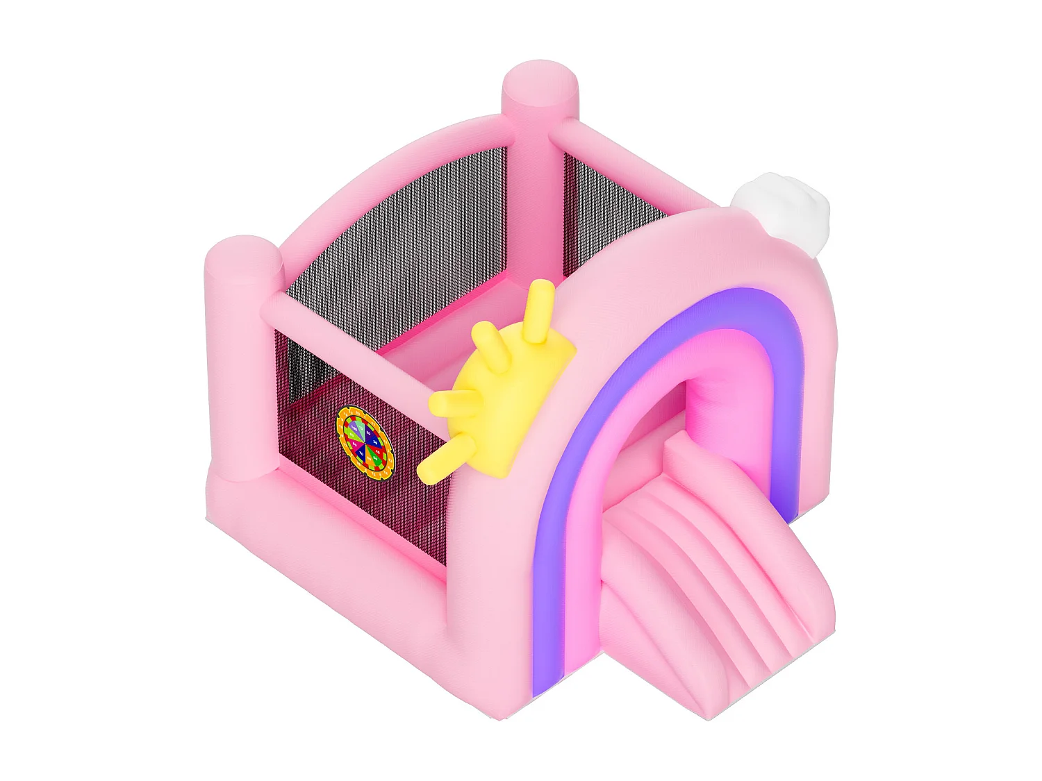 Château Gonflable, SucceBuy, Maison Gonflable pour Enfants de 3 à 8 Ans, Idéal pour les Fêtes d'Anniversaire et les Événements Festifs en Intérieur ou Extérieur