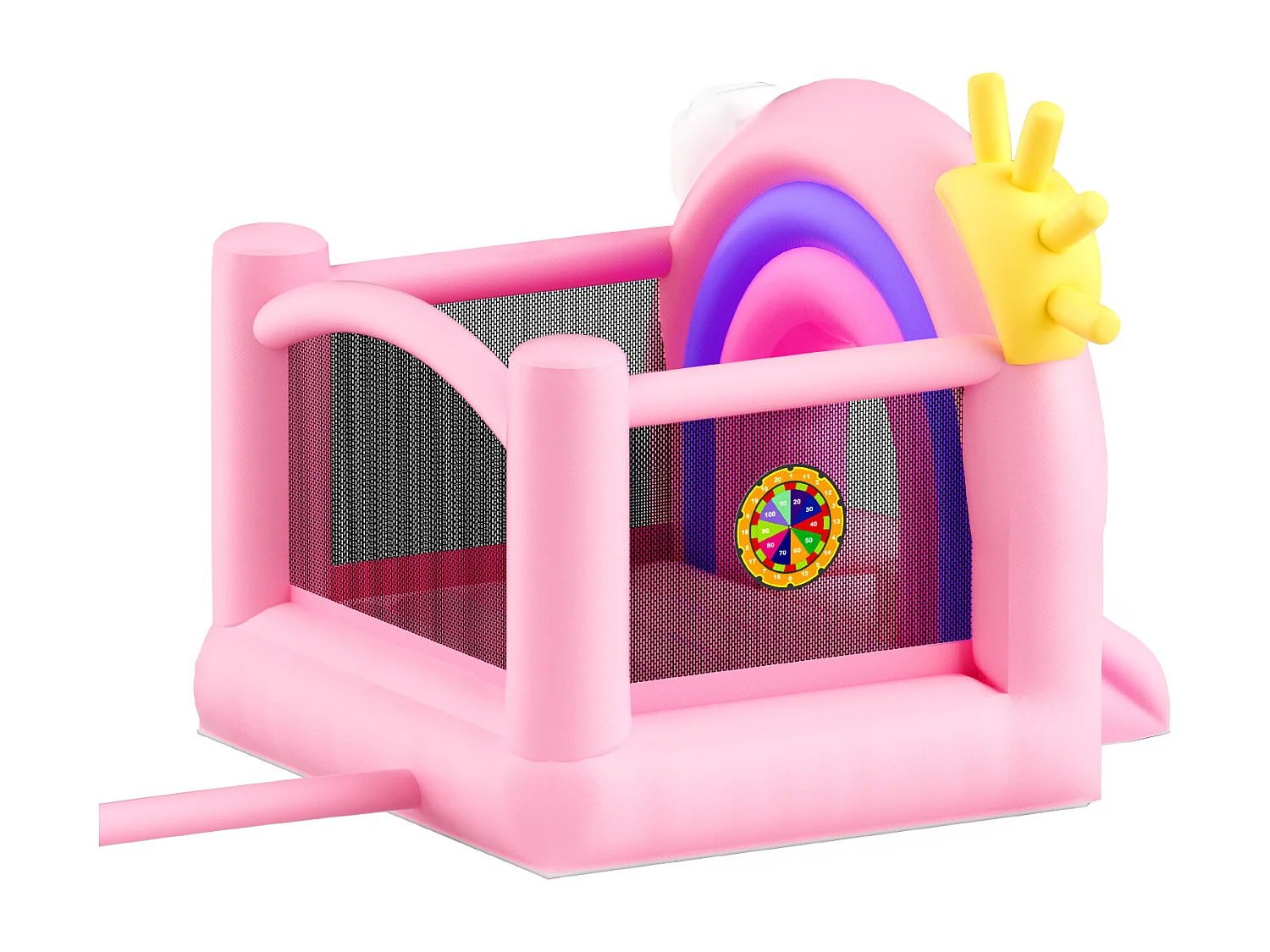 Château Gonflable, SucceBuy, Maison Gonflable pour Enfants de 3 à 8 Ans, Idéal pour les Fêtes d'Anniversaire et les Événements Festifs en Intérieur ou Extérieur