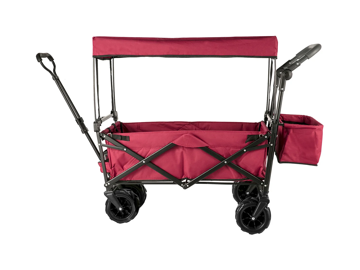 Chariot de Jardin Pliable SucceBuy, Chariot de Jardin Pliable avec Pare-Soleil, Utilitaire de Plage