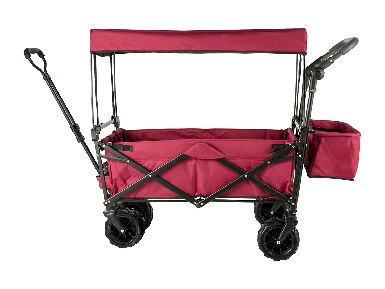 Chariot de Jardin Pliable SucceBuy, Chariot de Jardin Pliable avec Pare-Soleil, Utilitaire de Plage
