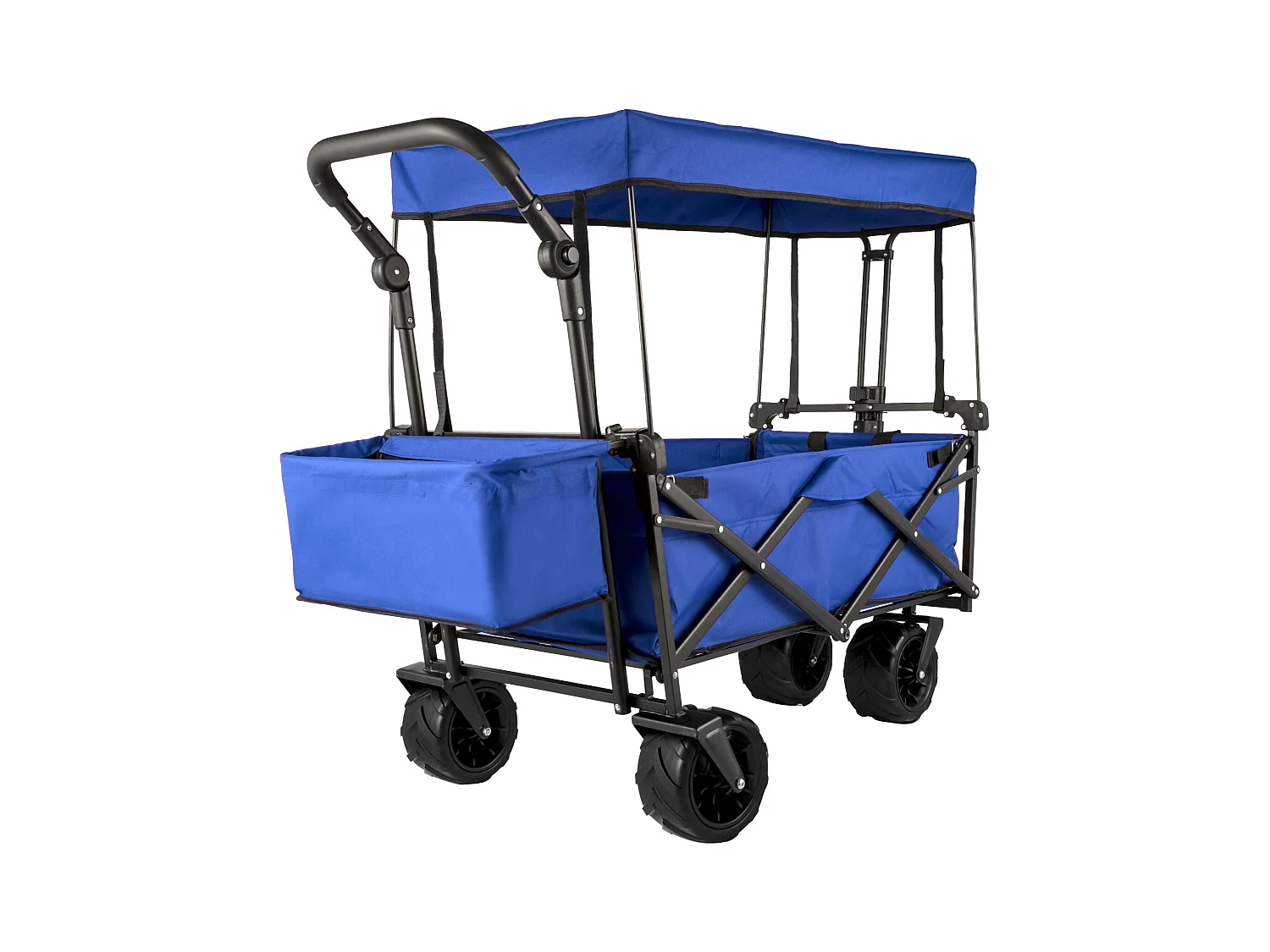 Chariot de Jardin Pliable SucceBuy, Chariot de Jardin Pliable avec Pare-Soleil, Utilitaire de Plage