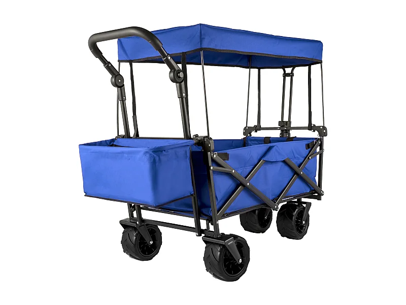 Chariot de Jardin Pliable SucceBuy, Chariot de Jardin Pliable avec Pare-Soleil, Utilitaire de Plage