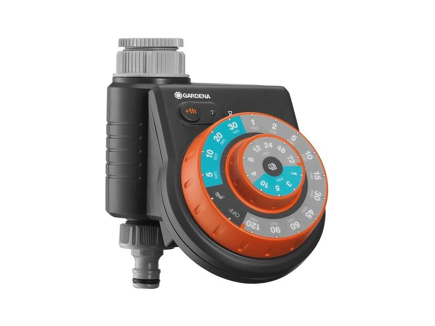 Programmateur d'arrosage Easy Plus résistant à l'eau avec bouton rotatif - technologie Safe Stop