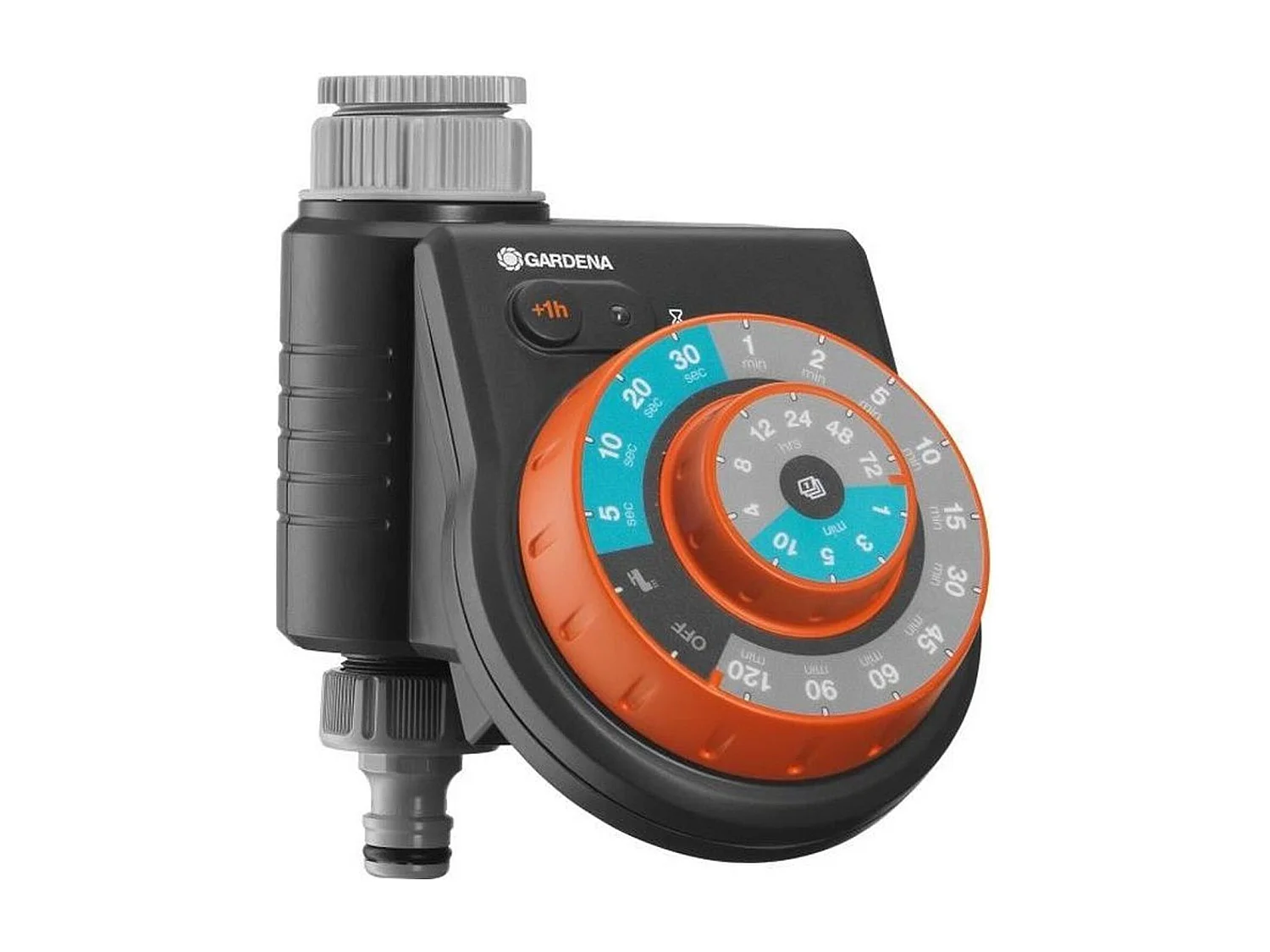 Programmateur d'arrosage Easy Plus résistant à l'eau avec bouton rotatif - technologie Safe Stop