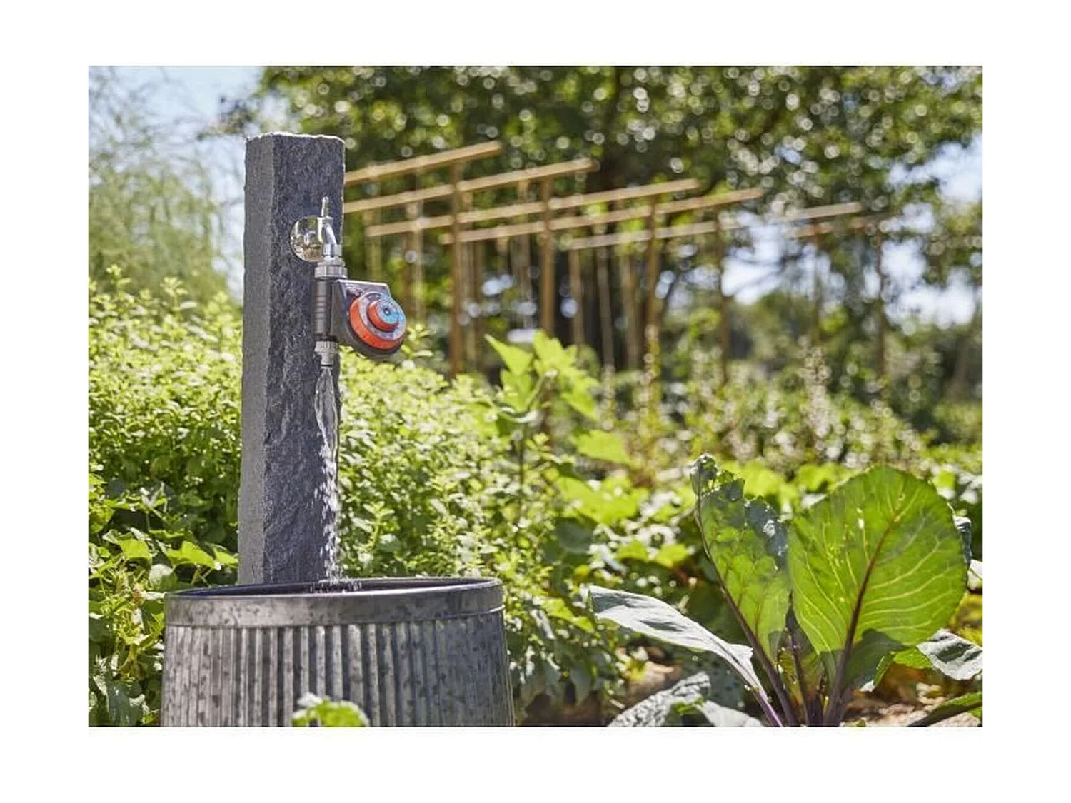 Programmateur d'arrosage Easy Plus résistant à l'eau avec bouton rotatif - technologie Safe Stop