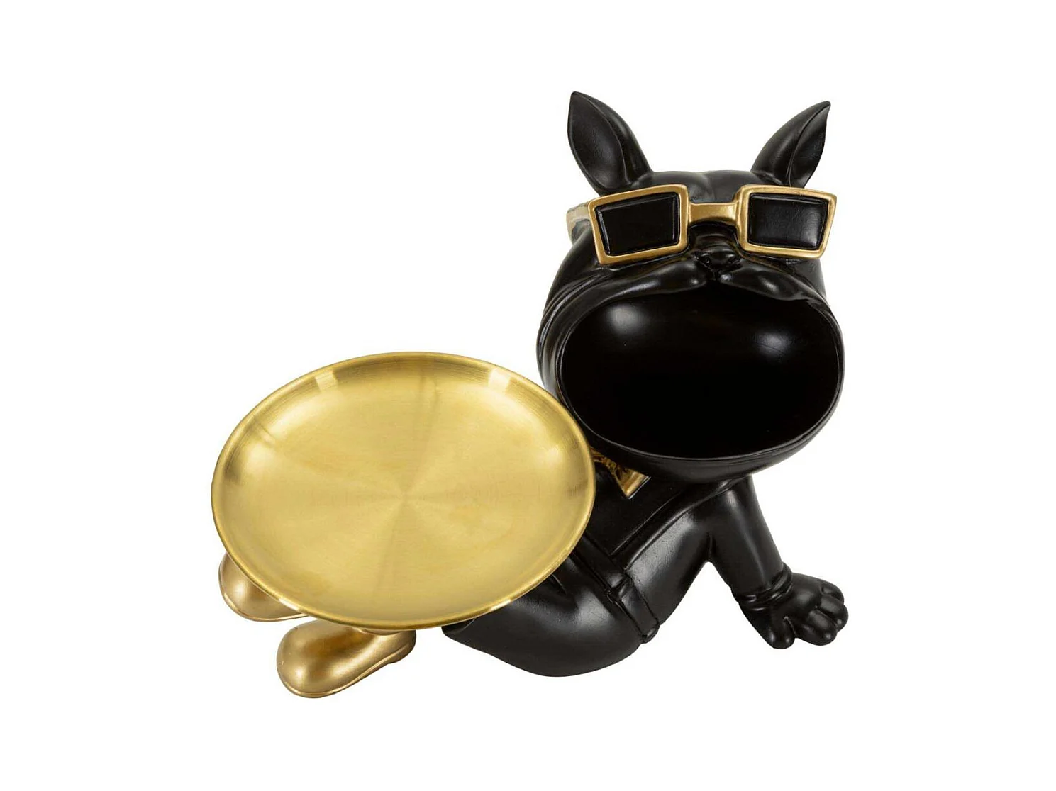 Vide-Poche Statuette Chien "Dog Buddy" 27cm Noir