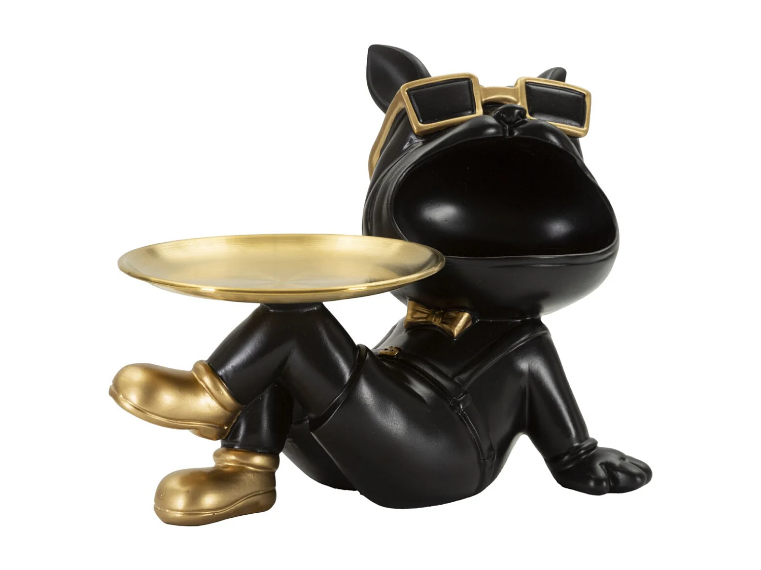 Vide-Poche Statuette Chien "Dog Buddy" 27cm Noir