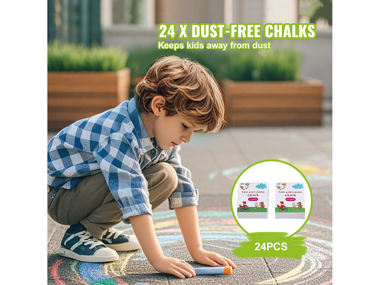 Chevalet d'Art pour Enfants SucceBuy, 32 Pièces de Craie, Marqueurs, Rouleaux de Papier pour Chevalet de Table