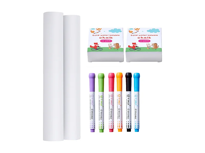 Cavalete de Arte para Crianças SucceBuy, 32 Peças de Giz, Marcadores, Rolos de Papel para Cavalete de Mesa