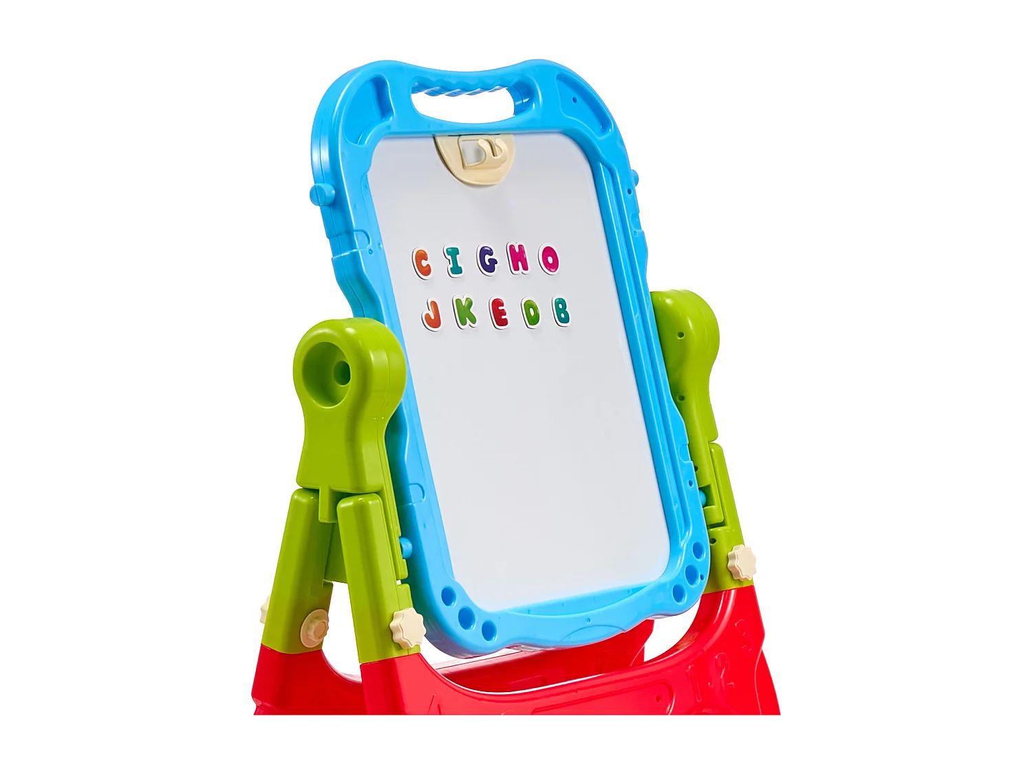 Chevalet d'Art pour Enfants 2 en 1 SucceBuy, Tableau Blanc Magnétique Double Face, Rotatif