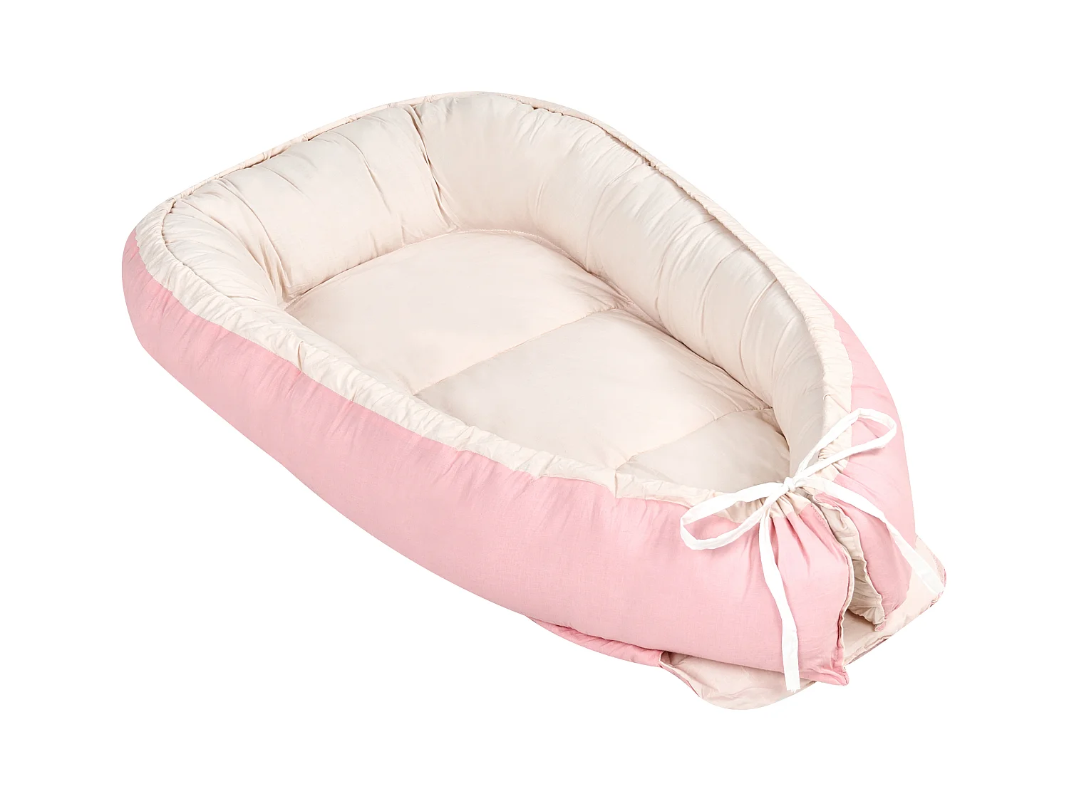 Nid cocon pour bébé EREB Coton Rose