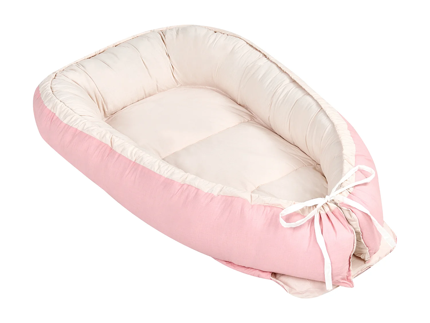 Nid cocon pour bébé EREB Coton Rose