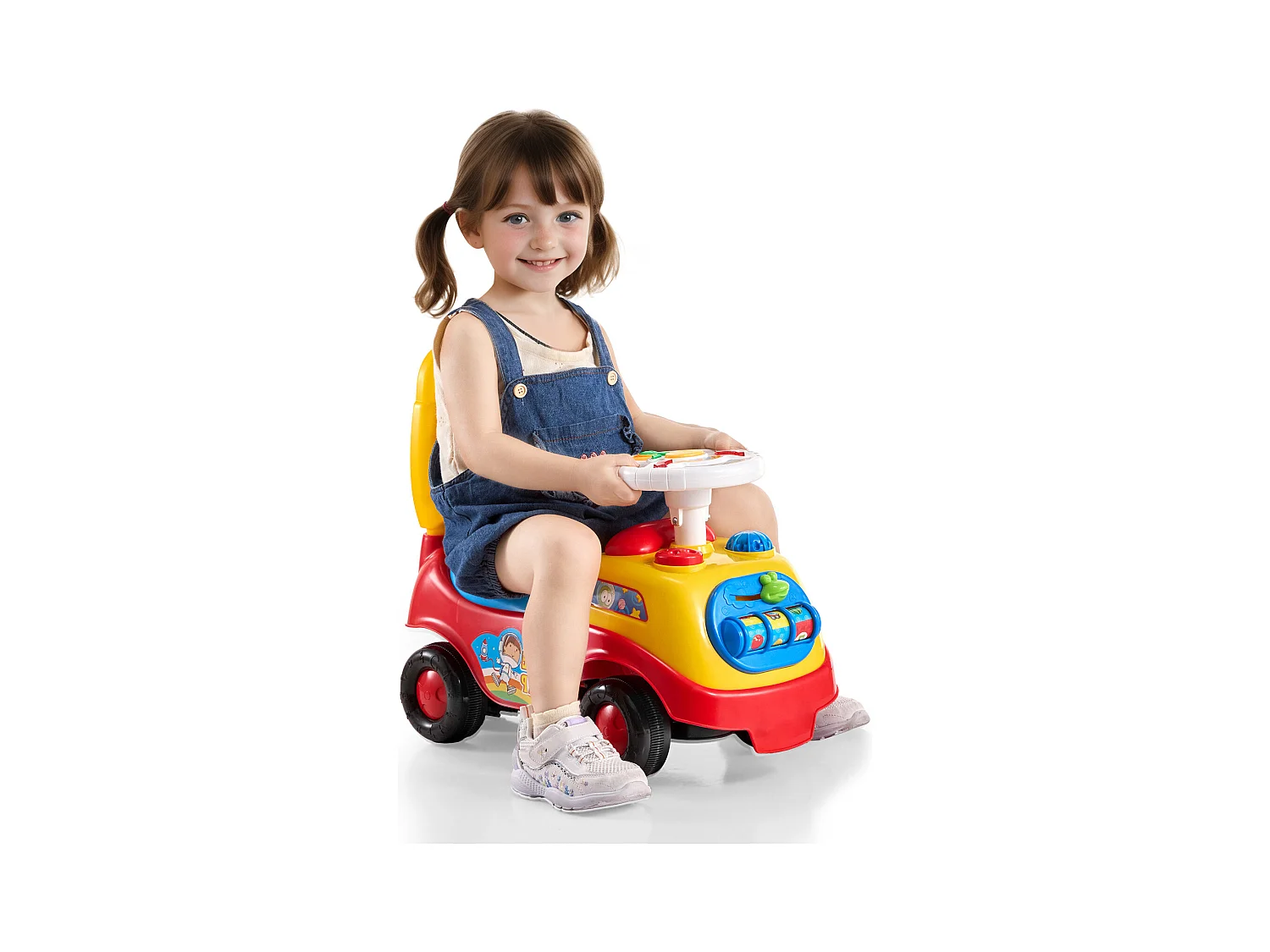 Voiture de Promenade, SucceBuy Voiture à Enfourcher pour Tout-Petits de 1 à 3 Ans, Poussette à Pousser
