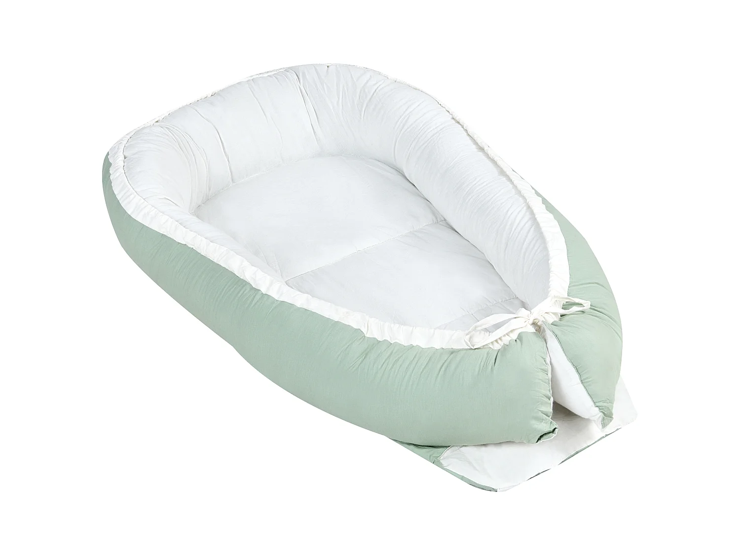 Nid cocon pour bébé EREB Coton Vert clair