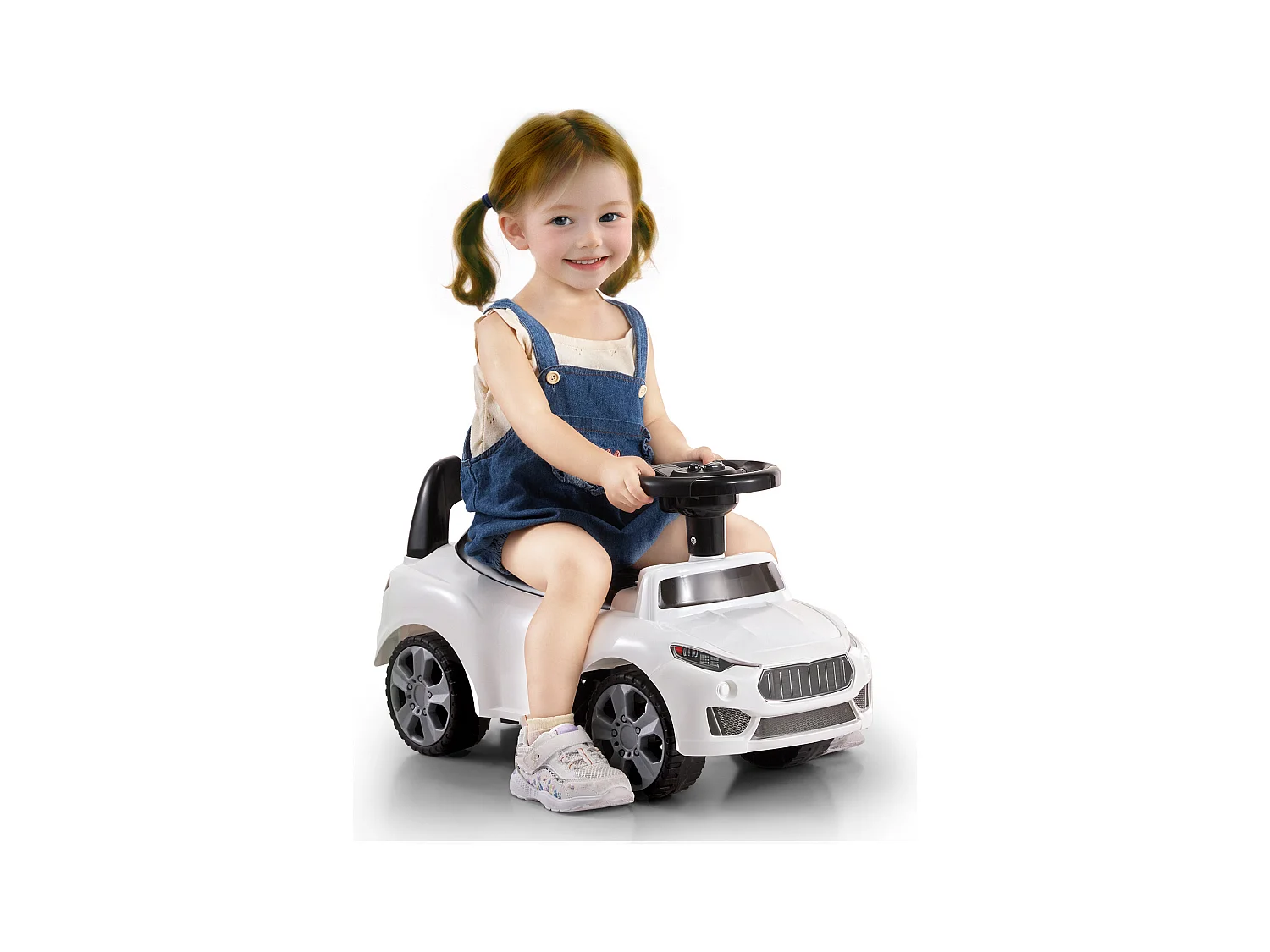 Voiture de Promenade, SucceBuy Voiture à Enfourcher pour Tout-Petits 1-3 Ans, Blanc
