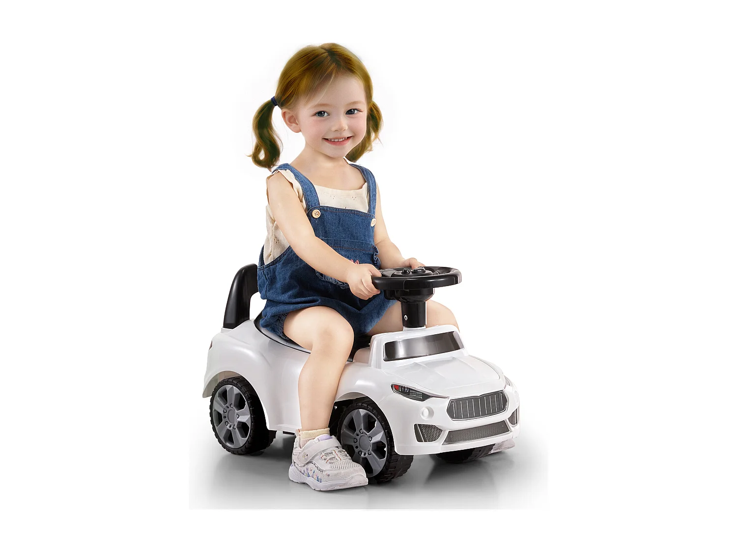 Voiture de Promenade, SucceBuy Voiture à Enfourcher pour Tout-Petits 1-3 Ans, Blanc