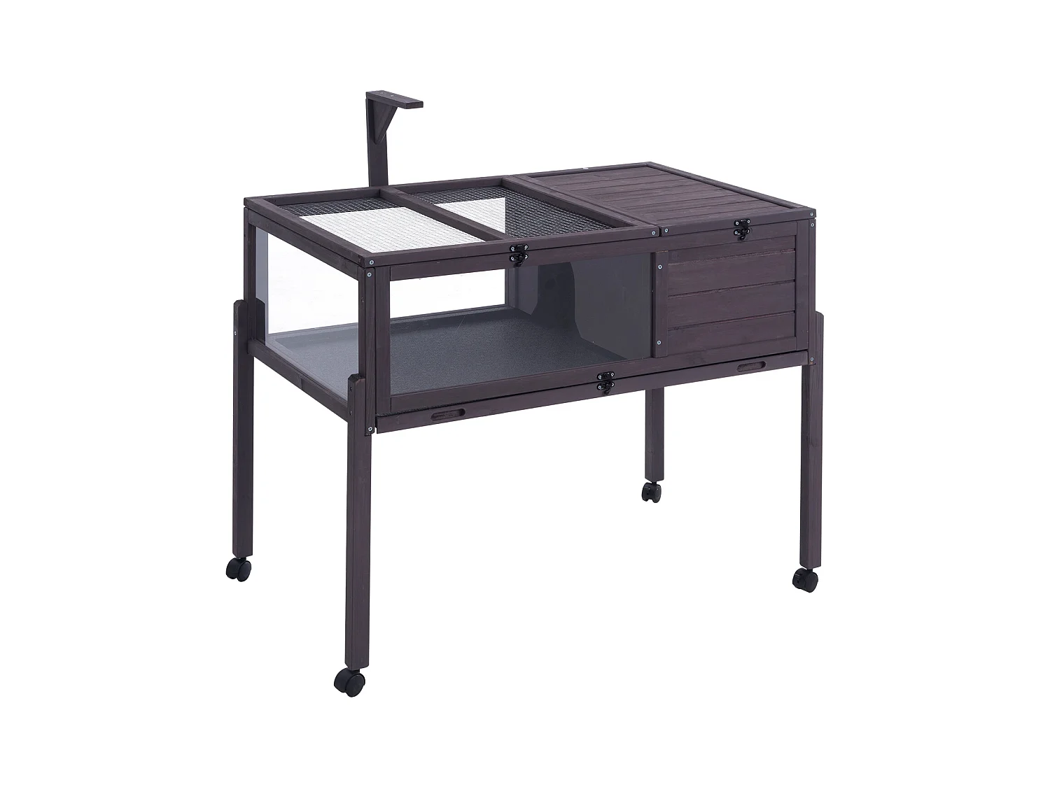 Répteis de Vivário, SucceBuy Casa de Tartarugas de Madeira, Habitat de Cobra Rolante, Interior e Exterior