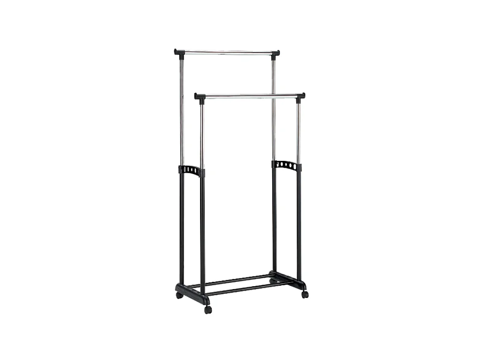 Kleiderständer Nova/Metall&PVC/Schwarz&Silver