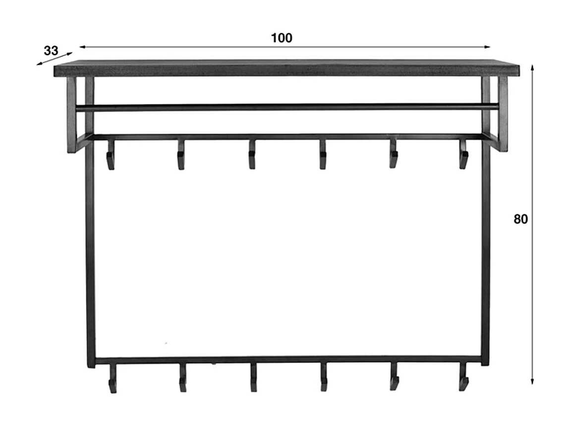 Garderobe - Bronze Metall - AUREA