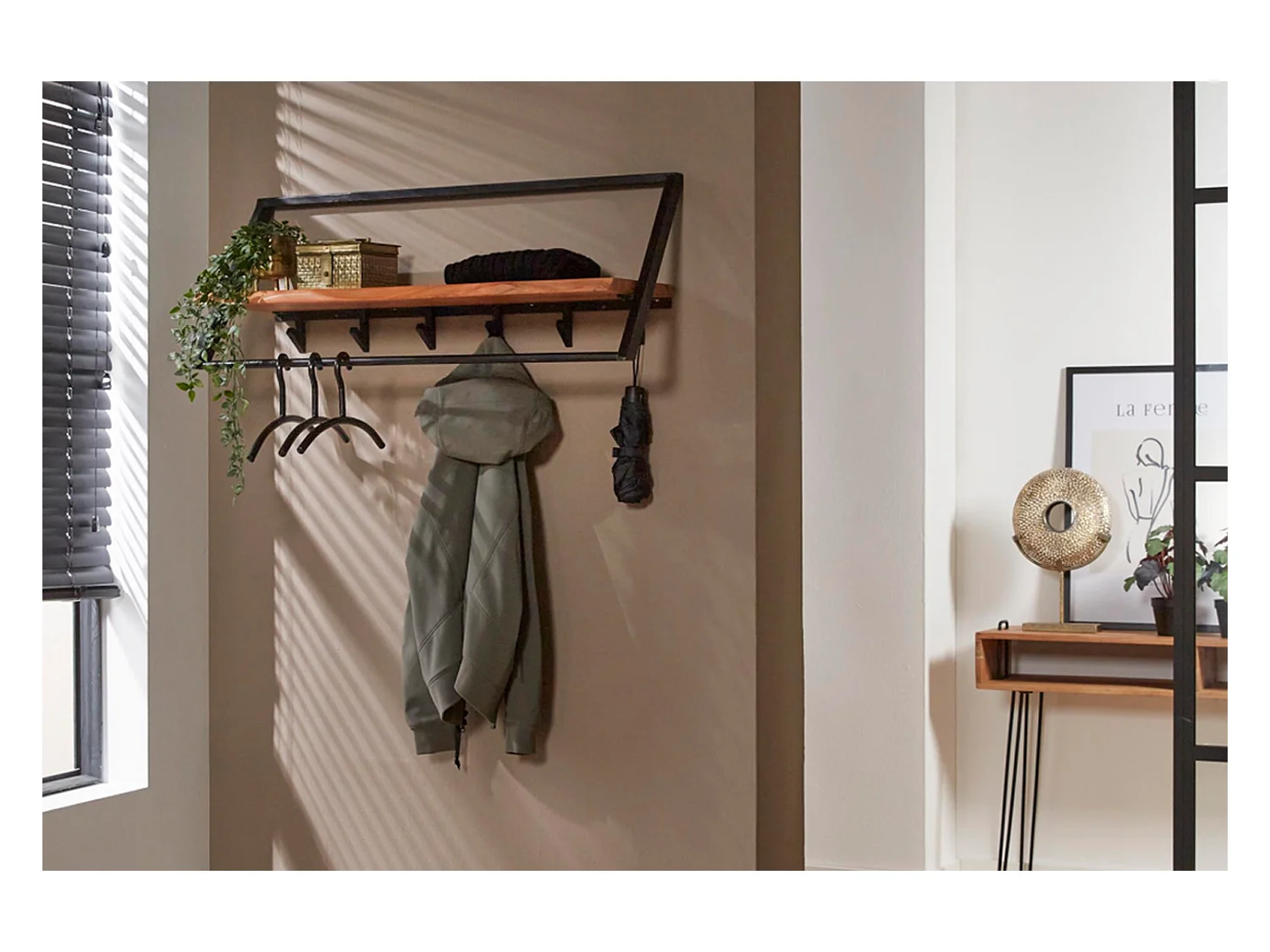 Vestiaire - Noir métal - ALEGRA