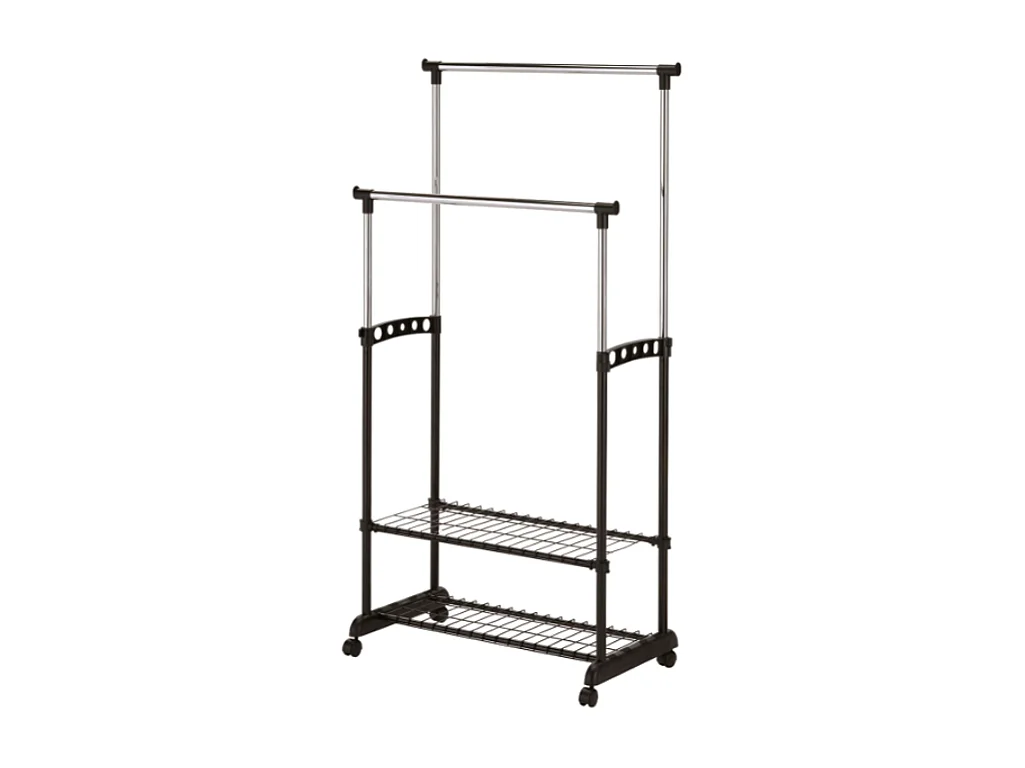 Kleiderständer Nova/Metall&PVC/Schwarz&Silver