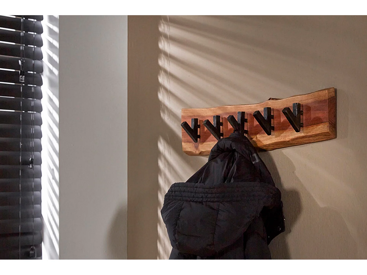 Garderobe - Braun Metall - NEREA