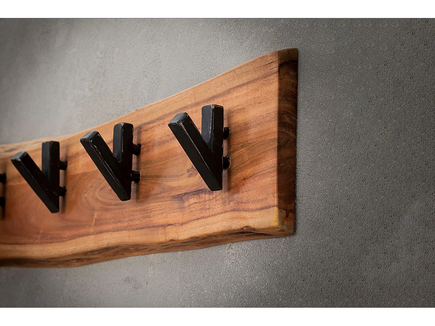 Garderobe - Braun Metall - NEREA