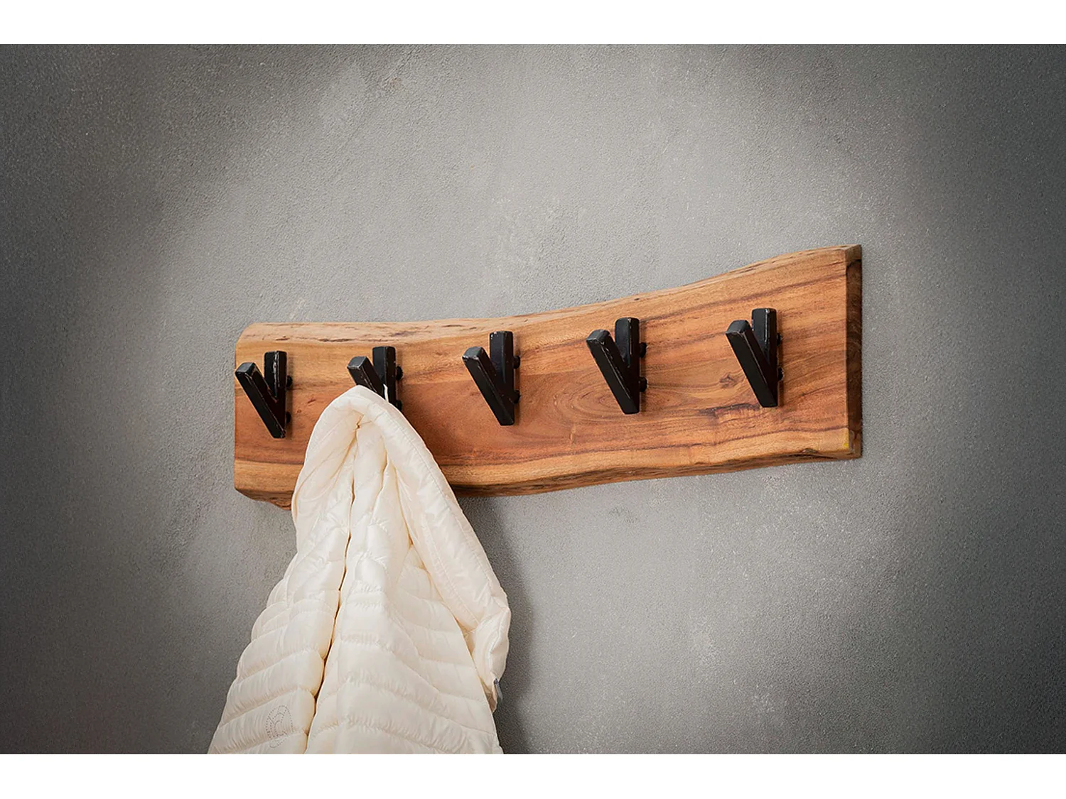 Garderobe - Braun Metall - NEREA