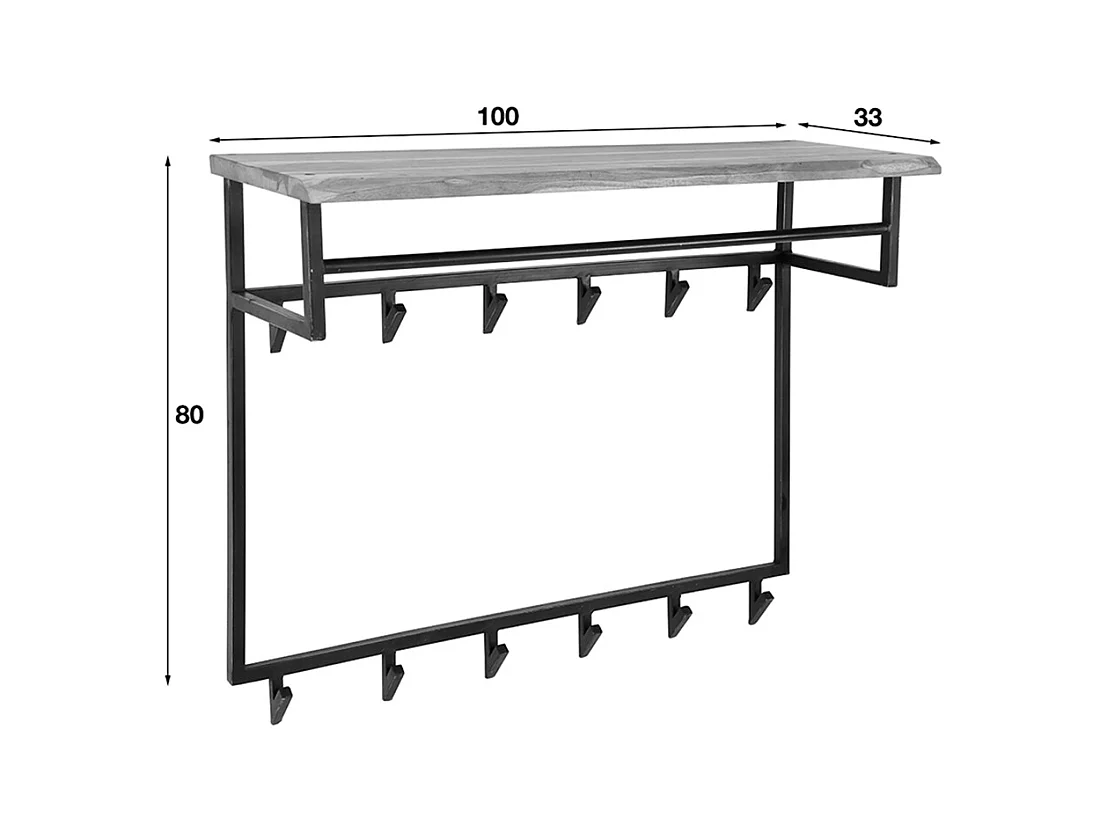 Vestiaire - Noir métal - NEREA