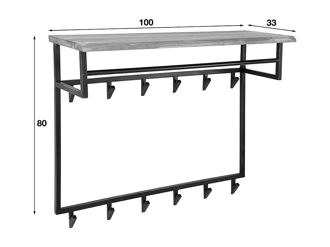 Vestiaire - Noir métal - NEREA