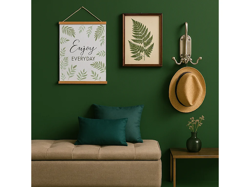 Petit porte manteaux mural en laiton