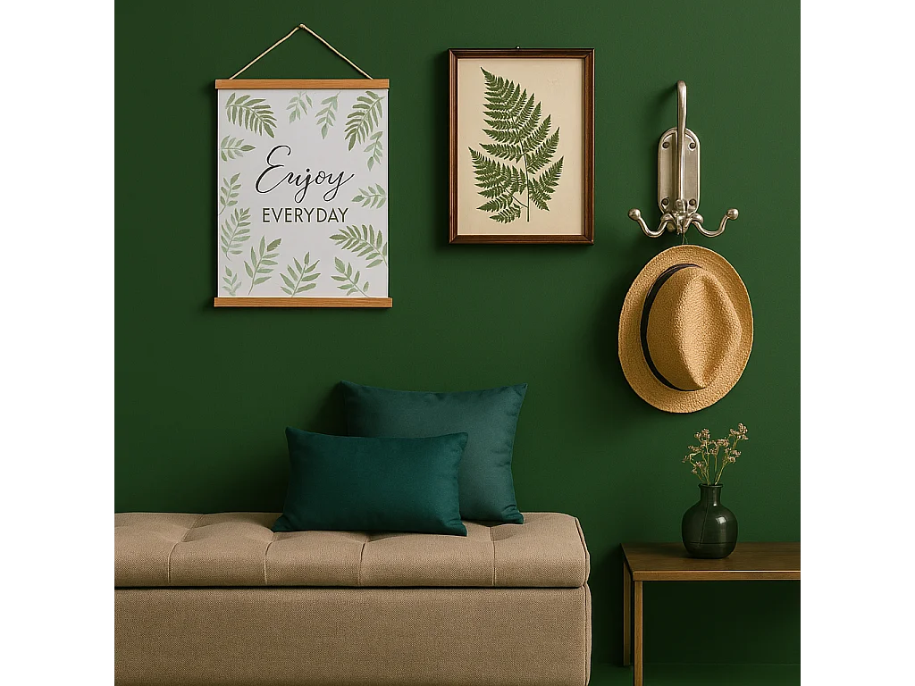 Petit porte manteaux mural en laiton