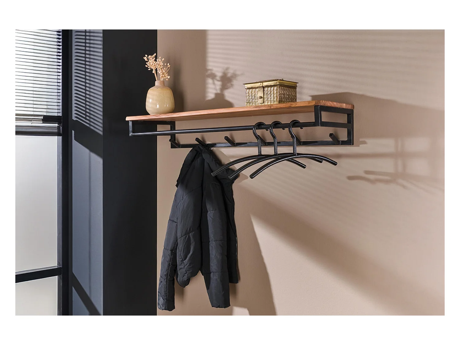Garderobe - Zwart Metaal - ELIARA