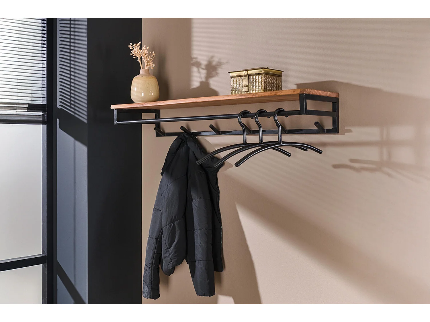 Garderobe - Schwarz Metall - ELIARA