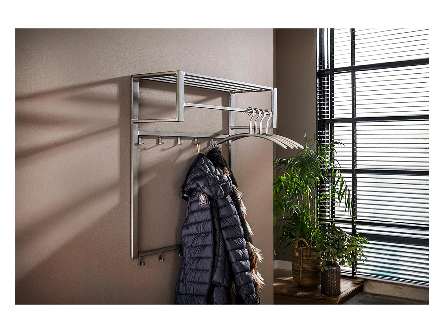 Garderobe - Grijs Metaal - LEONOR