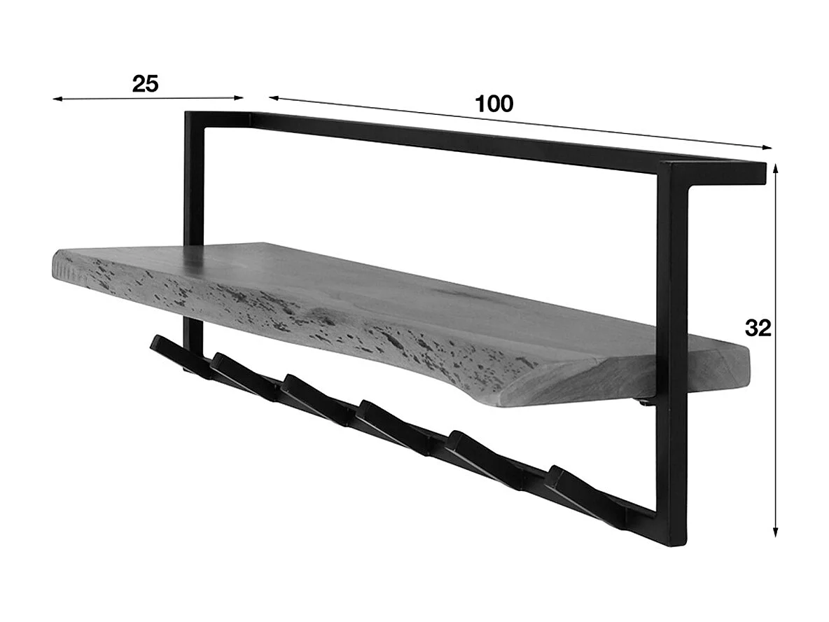 Vestiaire - Noir métal - NEREA