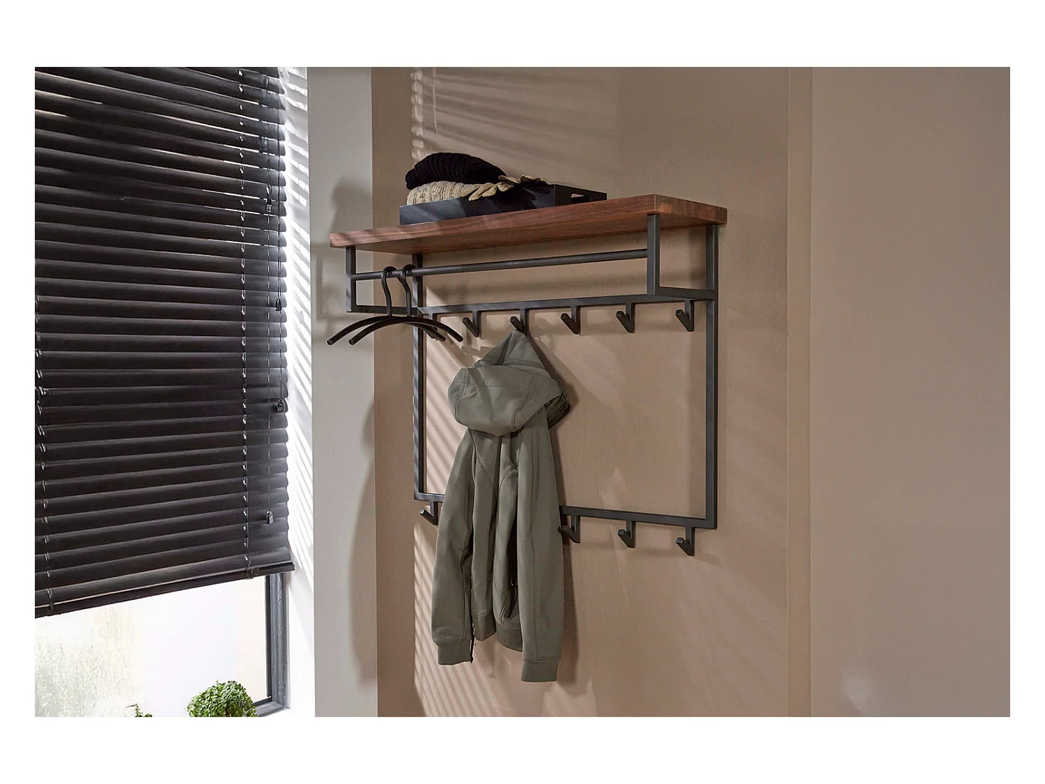 Portemanteau - Gris métal - ADELIA