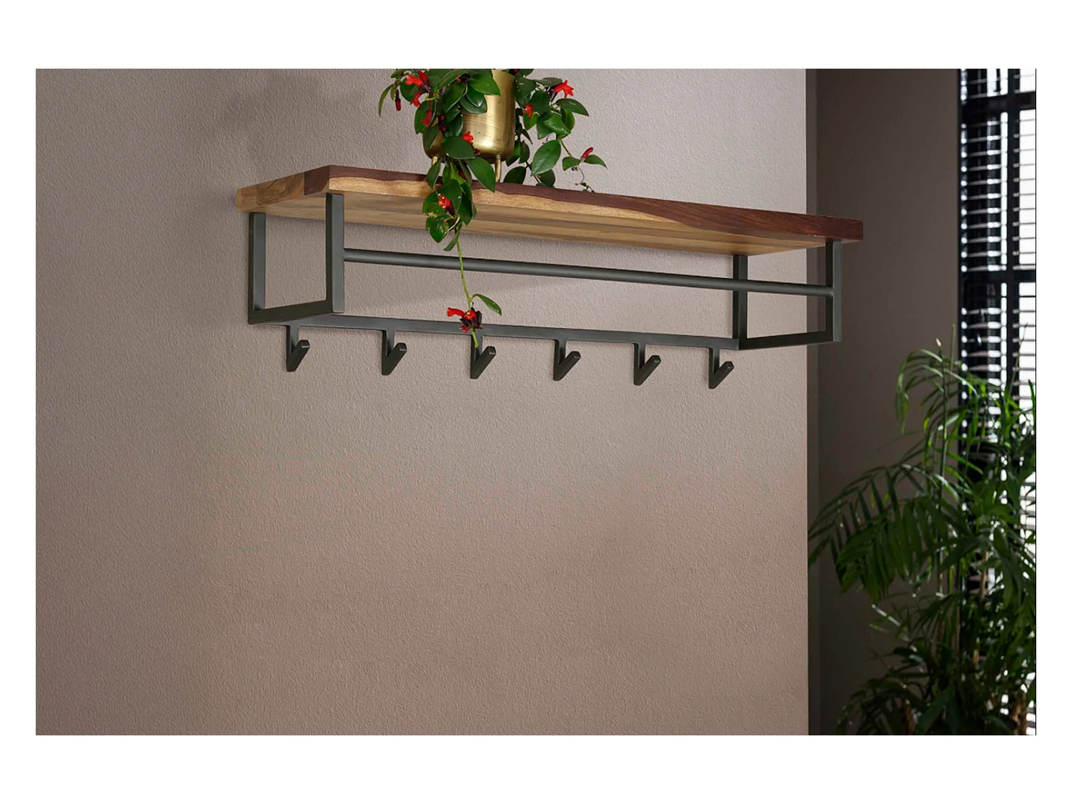 Portemanteau - Gris métal - ADELIA