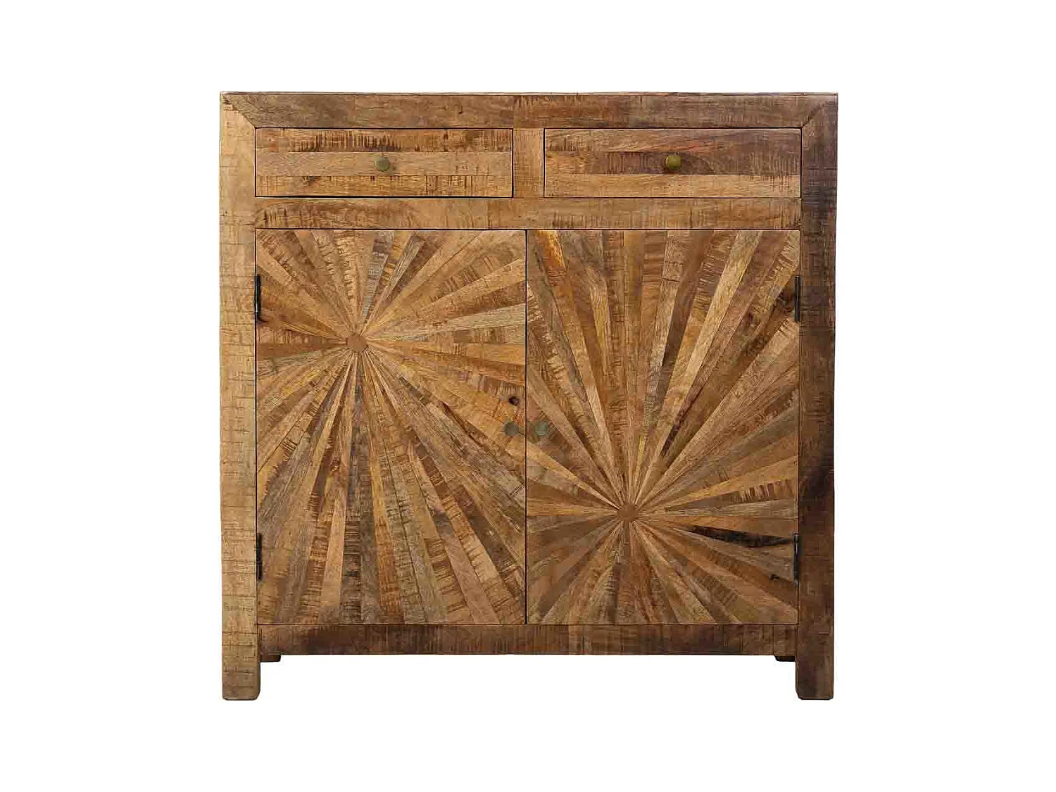 Aparador em madeira castanha, 103x41x103h cm