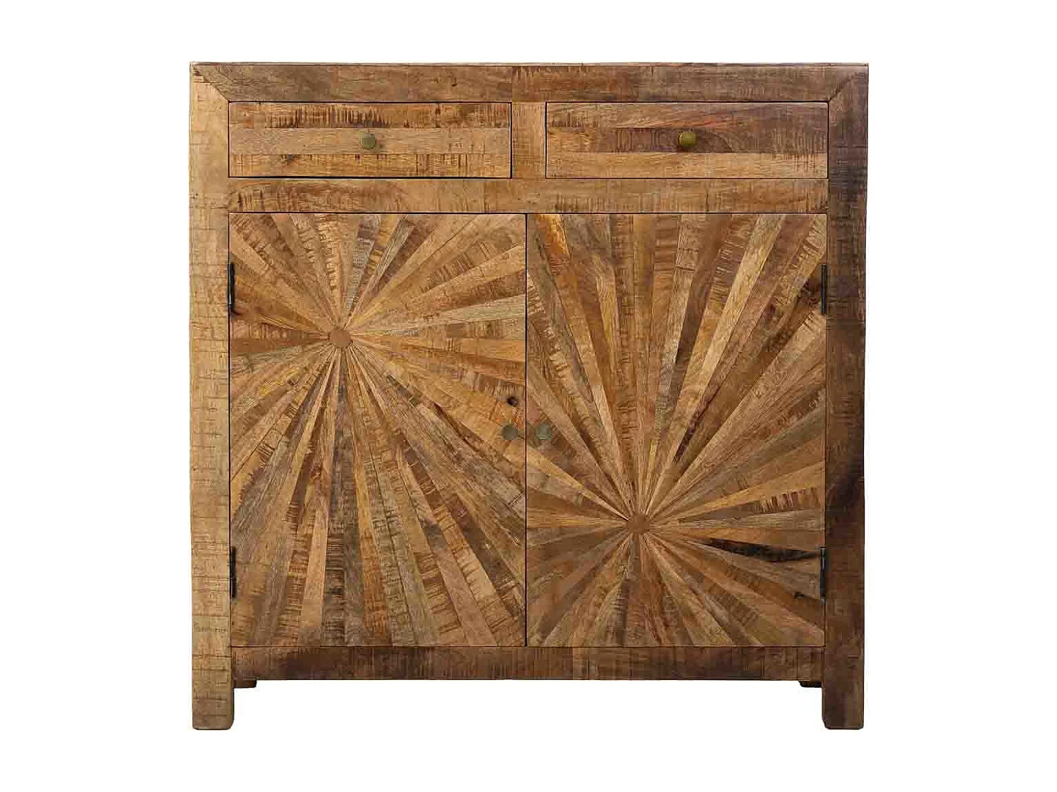 Aparador em madeira castanha, 103x41x103h cm