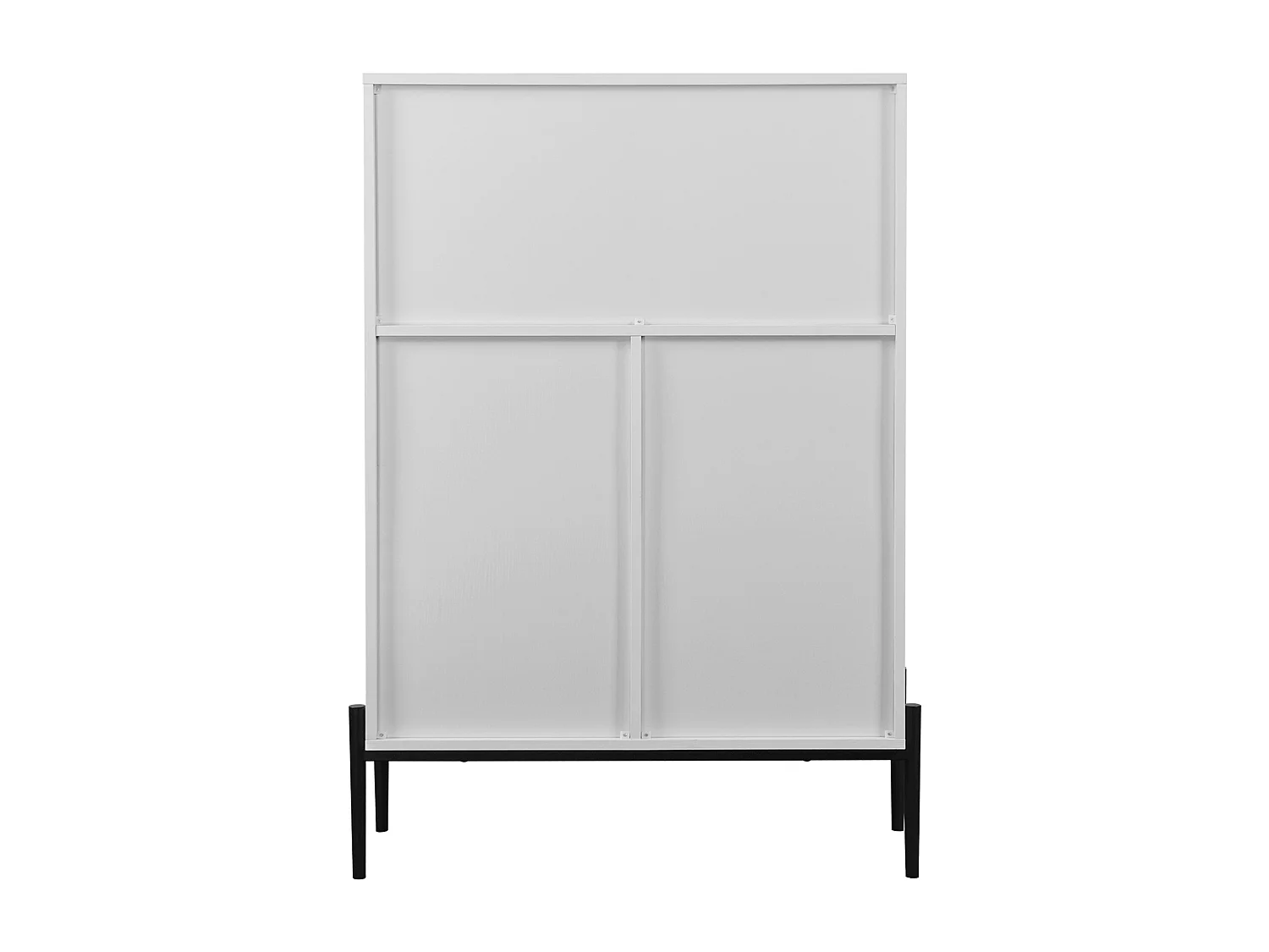 Buffet blanc 85cm - Buffet avec 3 tiroirs et 1 porte en bois 1 porte vitrée - pour salle à manger et salon