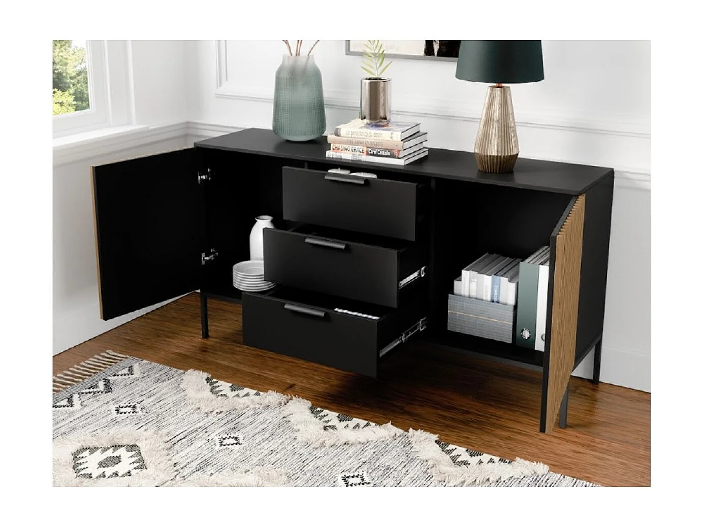 Sideboard Noville/Braun&Schwarz/An Lager