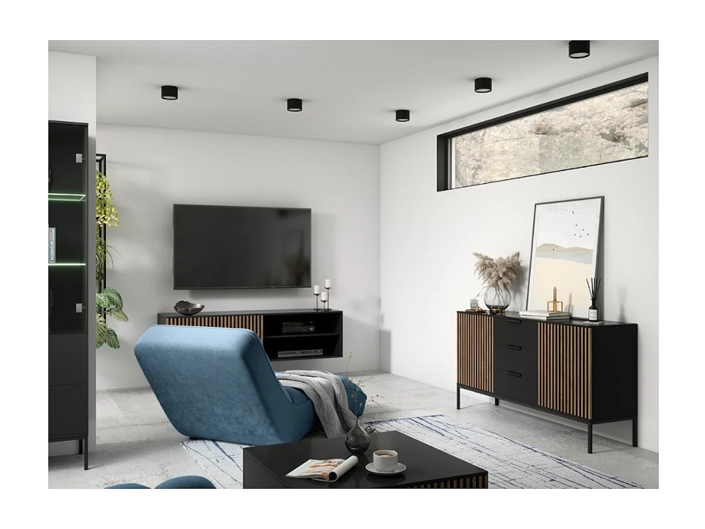 Sideboard Noville/Braun&Schwarz/An Lager